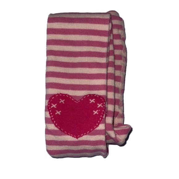 6/$20 ⭐️ NEW Girls Pink Stripes Fashion Ruffled Hem Tights 9-10 years - Picture 2 of 2